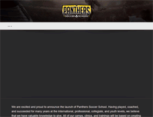 Tablet Screenshot of pantherssoccerschool.com